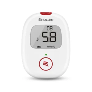 Sinocare Safe AQ Blood Glucometer with Voice & Light Feature